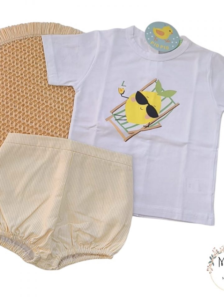 Conjunto niño limón Pío Pío