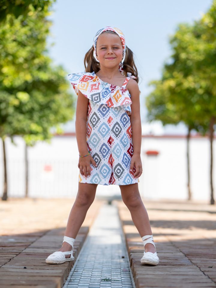 Mono volante niña étnico suave José Varón