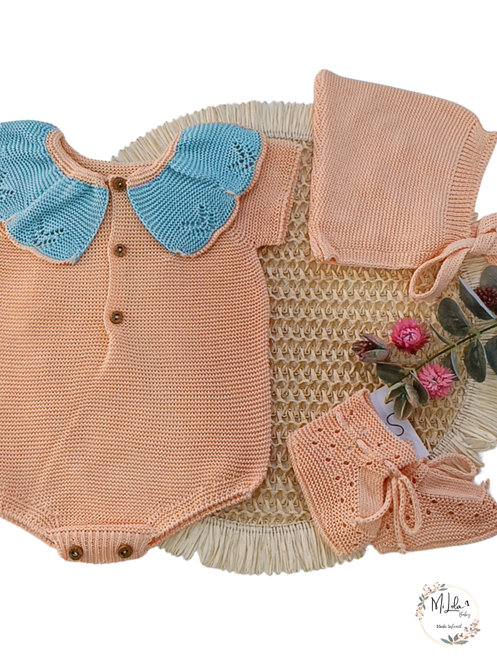 Gorrito duende melocotón