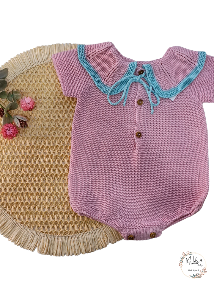 Pelele Rosa con cuellos Sigar