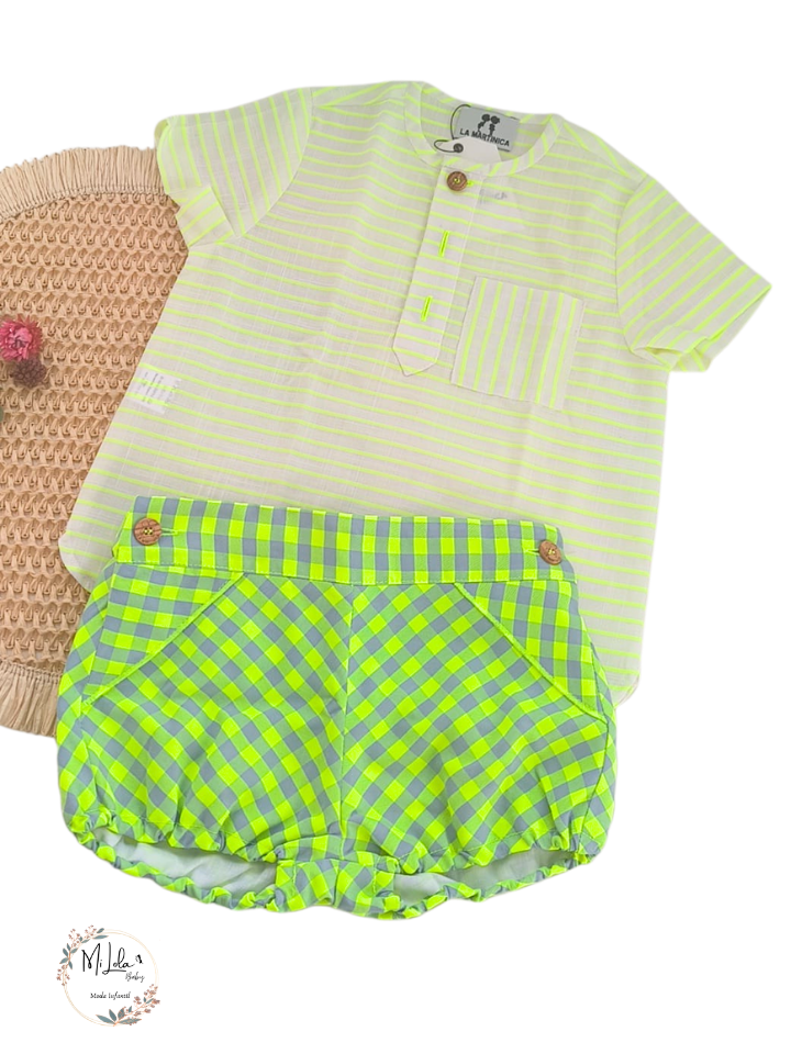 Conjunto camisa y bombacho Flúor niño Pescardinos La Martinica