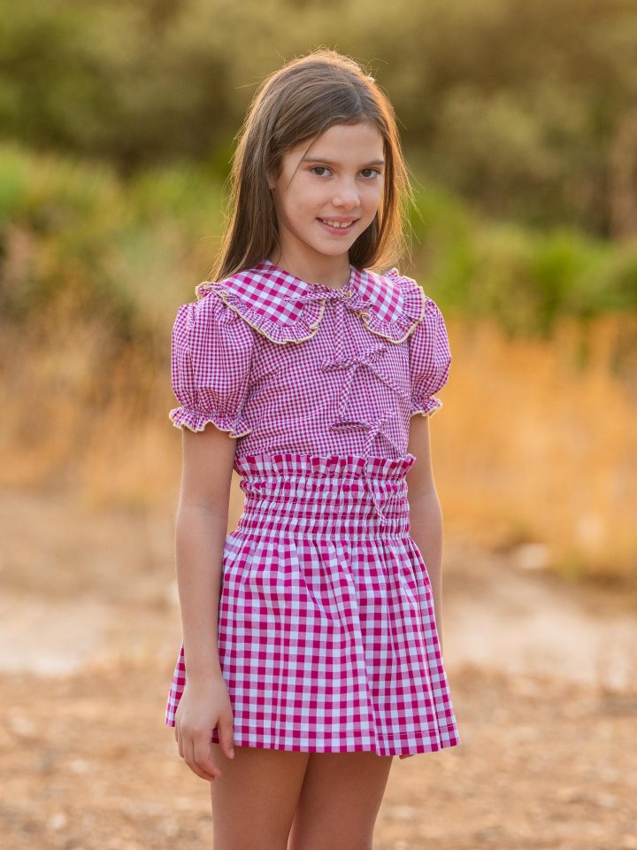 Conjunto niña blusa y falda Mar Miji Baby