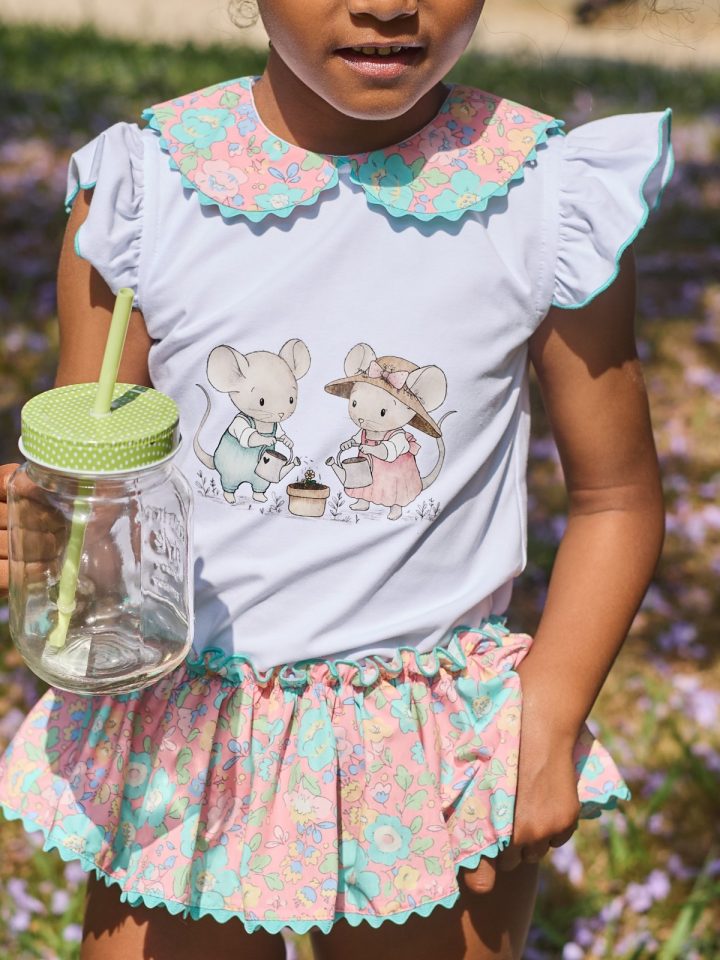 Conjunto camiseta y braguitas Petunia La Martinica