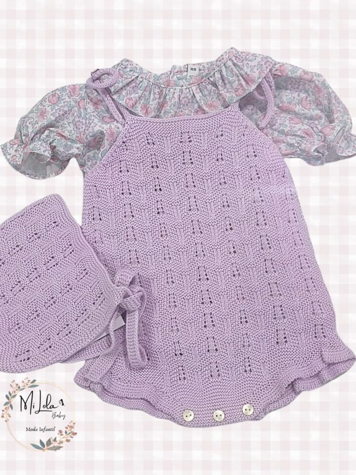 Ranita y blusita malva Paloma de la O