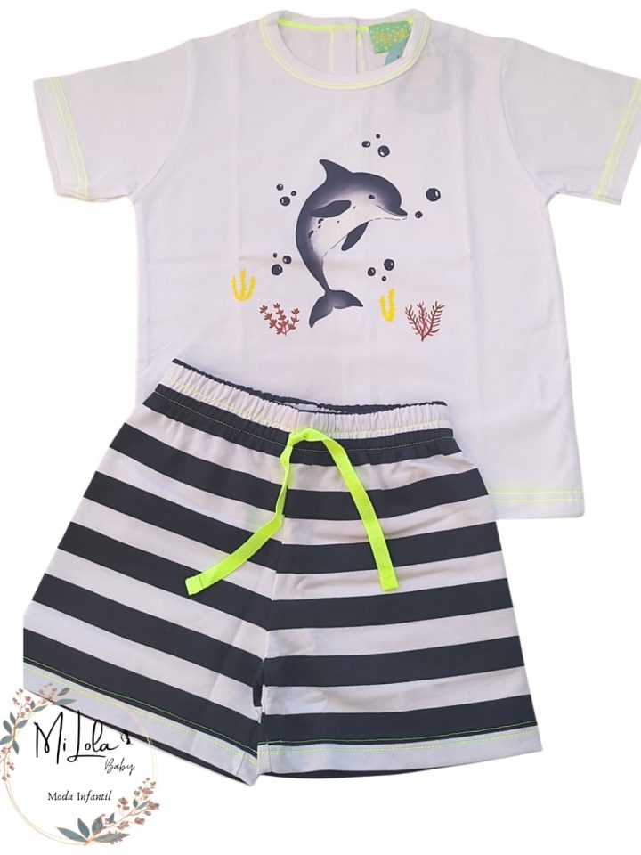 Conjunto felpa delfin niño Pio Pío