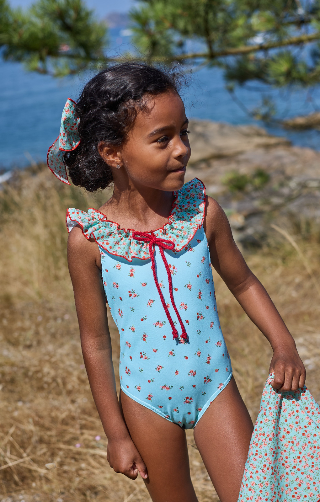 Bañador niña Frambuesa La Martinica