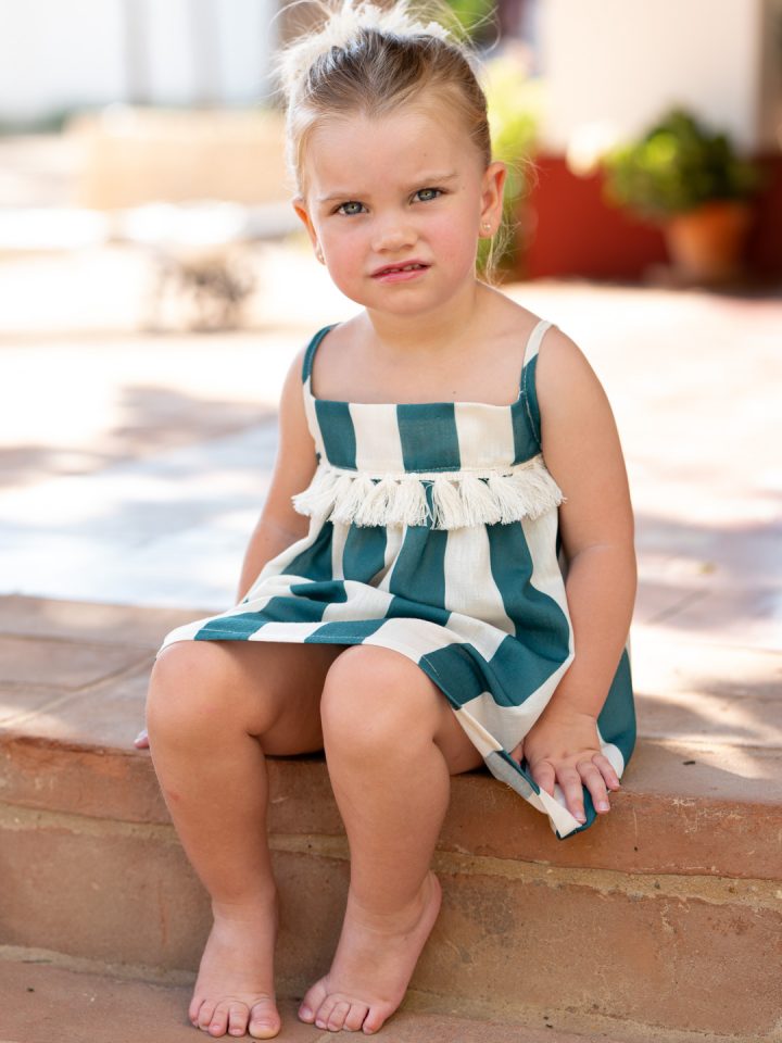 Conjunto de baño niña verde José Varón