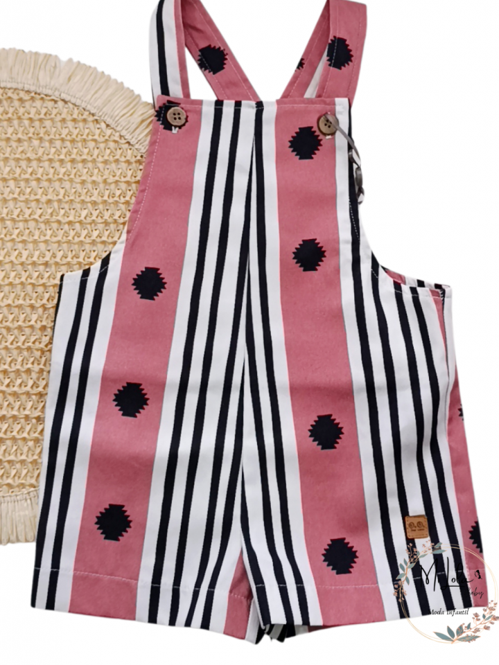 Peto pantalón combinado rayas José Varón