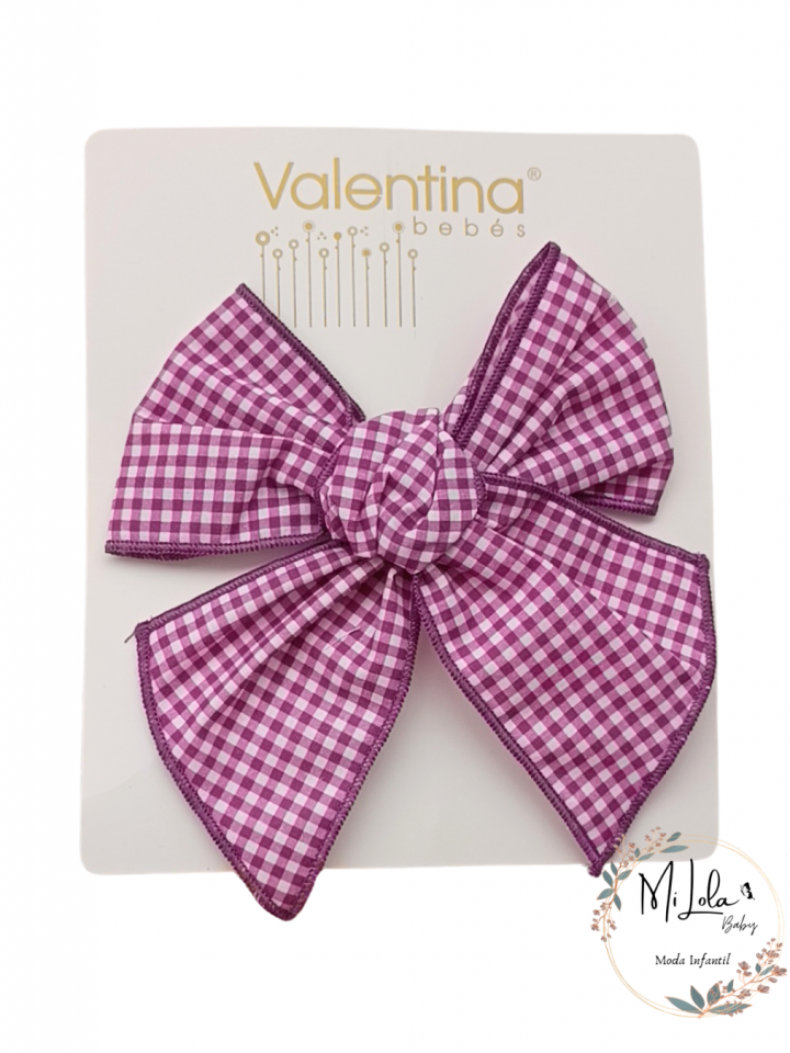 Lazo vichy morado Tuti frutti Valentina