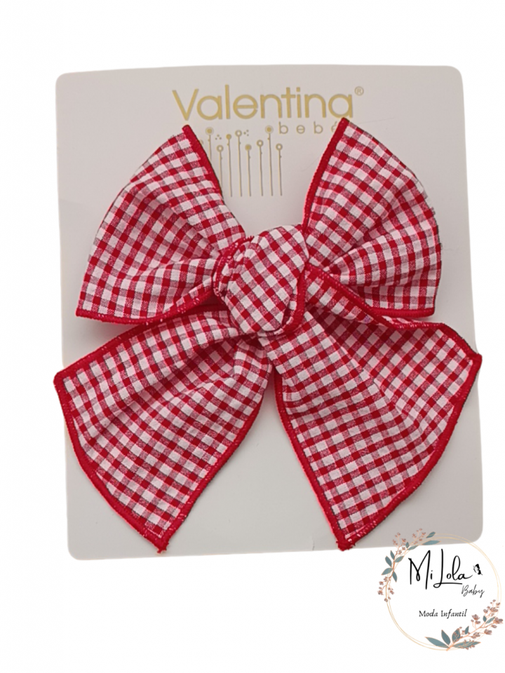 Lazo Vichy Rojo cherry Valentina