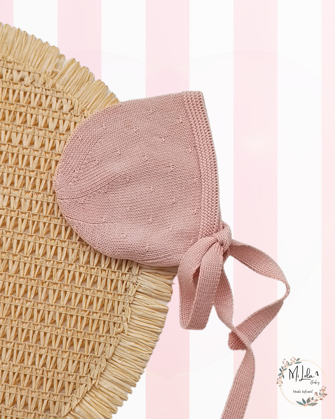 Capota rosa empolvado Paloma