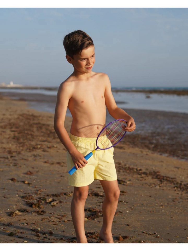 Bermudas de baño rayas amarillas Marea