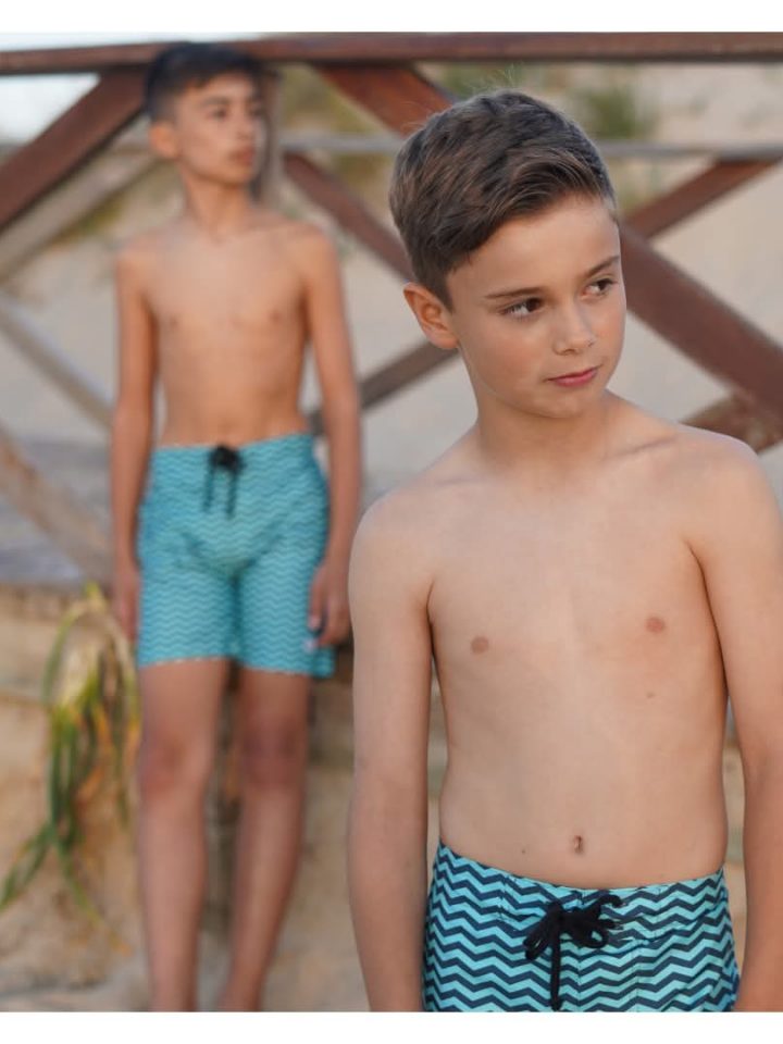 Bermudas de baño zig zag océano Marea
