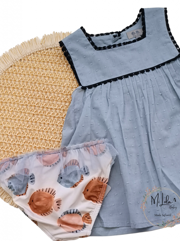 Conjunto de baño peces niña José Varón