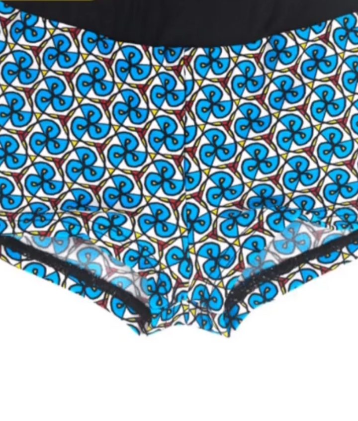 Bañador de licra de nilo espiral azul Marea