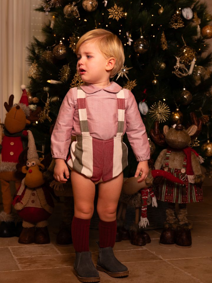 Conjunto bebe niño Rayas Manzana Cocote