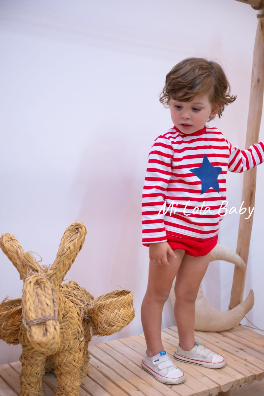 Conjunto de felpa niño rayas Pío Pio - Imagen 2