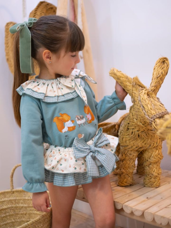 Conjunto Sudadera y braguitas ardilla Pío Pío