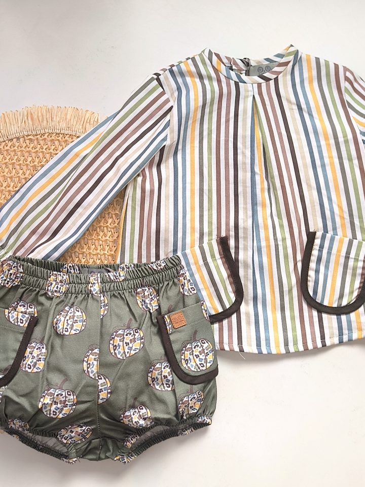 Conjunto de niño camisa y ranita calabazas José Varón