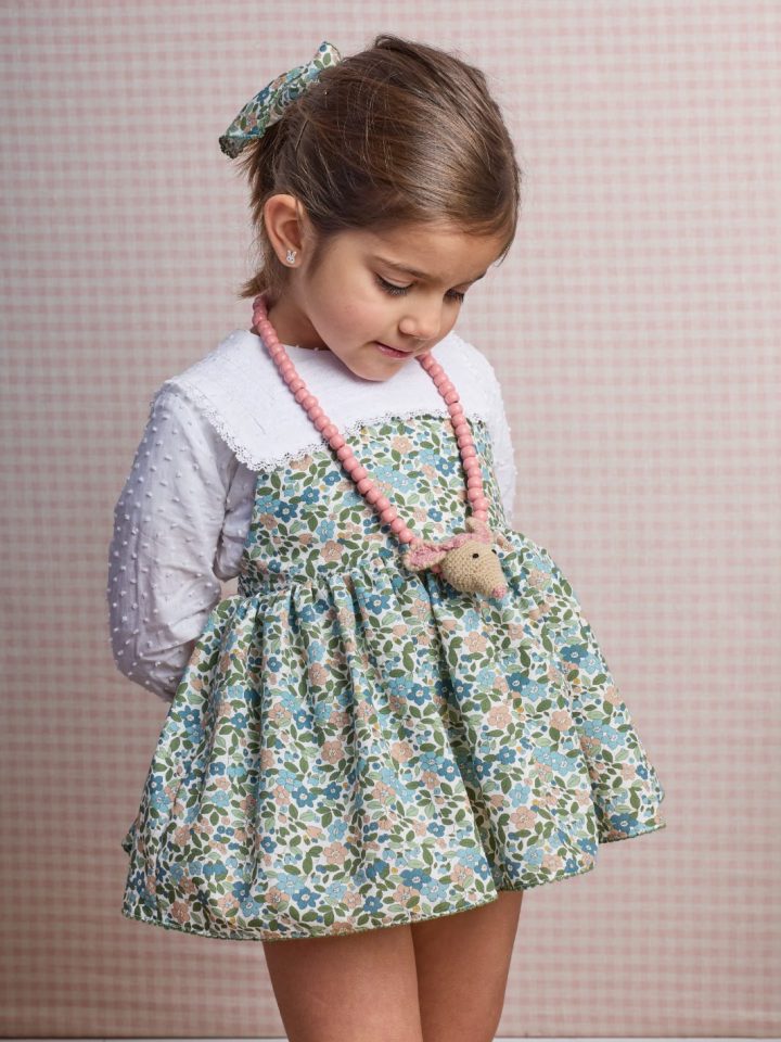 Conjunto Ranita Olivo con Blusa La Martinica